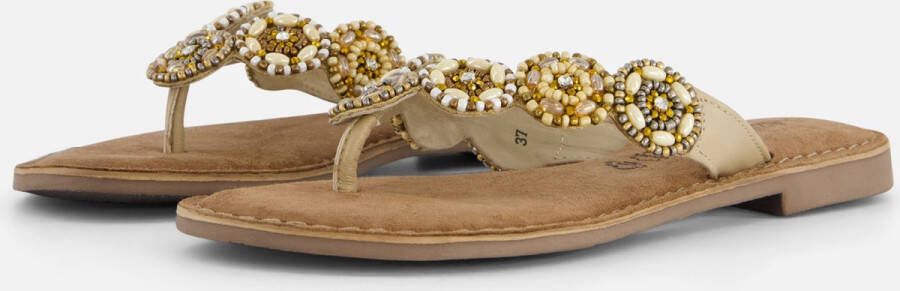 Lazamani Slippers beige Leer Dames