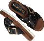 Lazamani Studded Leather Slipper with Buckle Closure Black Dames - Thumbnail 1