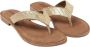 Lazamani 75479 GOLD dames slippers metallic - Thumbnail 2