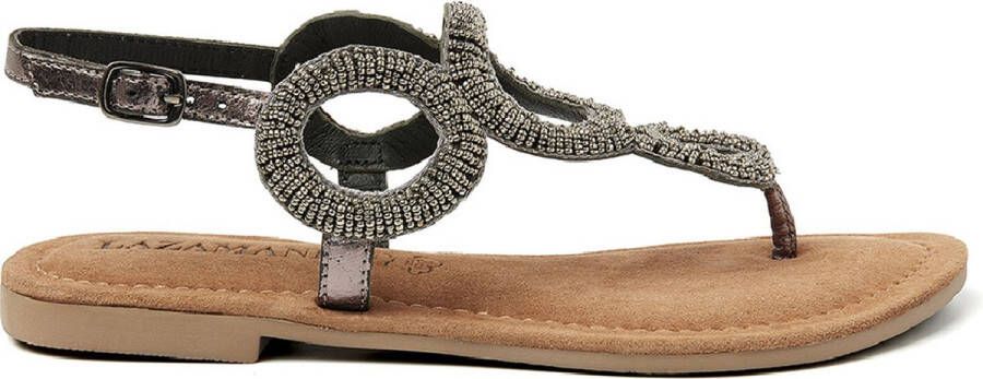 Lazamani Toe Sandals Rounds With Beads