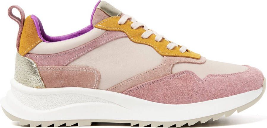 Lazamani Valencia Leren Dames Sneakers Rose