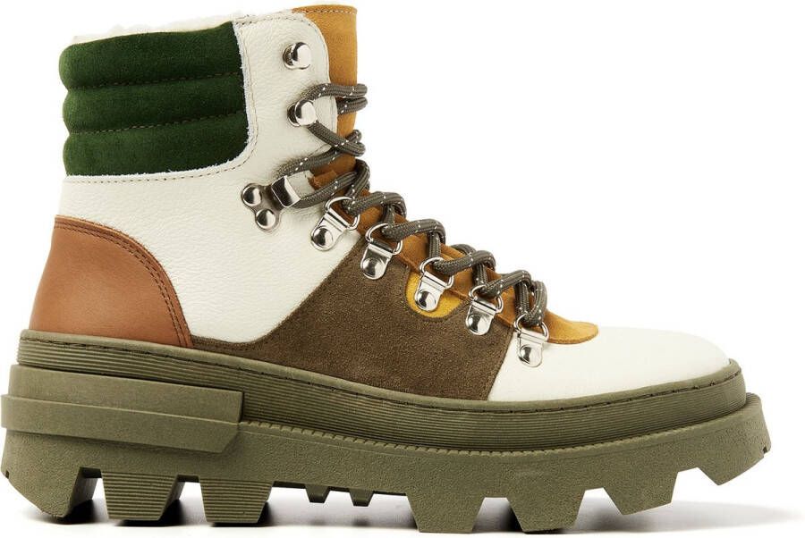 Lazamani Vere Dames Hiking Boots Leer Green