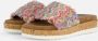 Lazamani Violet Raffia Dames Slippers Pink - Thumbnail 1