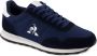 Le Coq Sportif Blauwe Casual Suède Sneakers voor Heren Blue Heren - Thumbnail 3