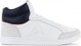 Le Coq Sportif Court Arena BBR Premium Heren Sneakers Sportschoenen Schoenen Leer Wit - Thumbnail 6