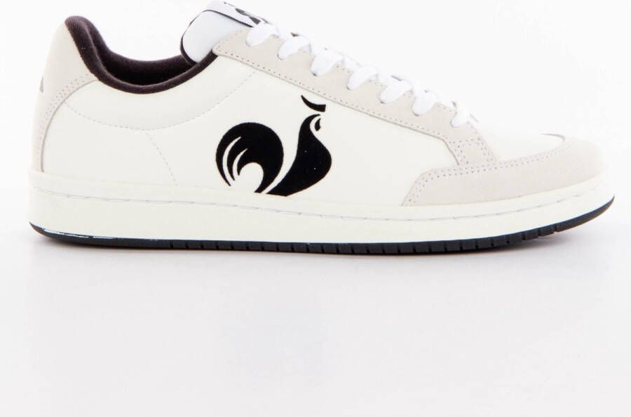 Le Coq Sportif Effen Leren Sneakers Met Rubberen Zool