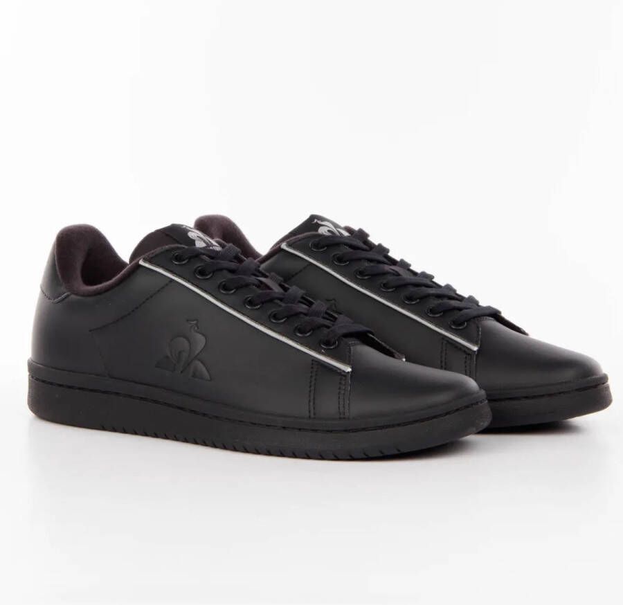 Le Coq Sportif Zwarte sportieve sneakers met rubberen zool Black Heren