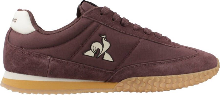 Le Coq Sportif Bruine Casual Sneakers met Rubberen Zool Brown Heren