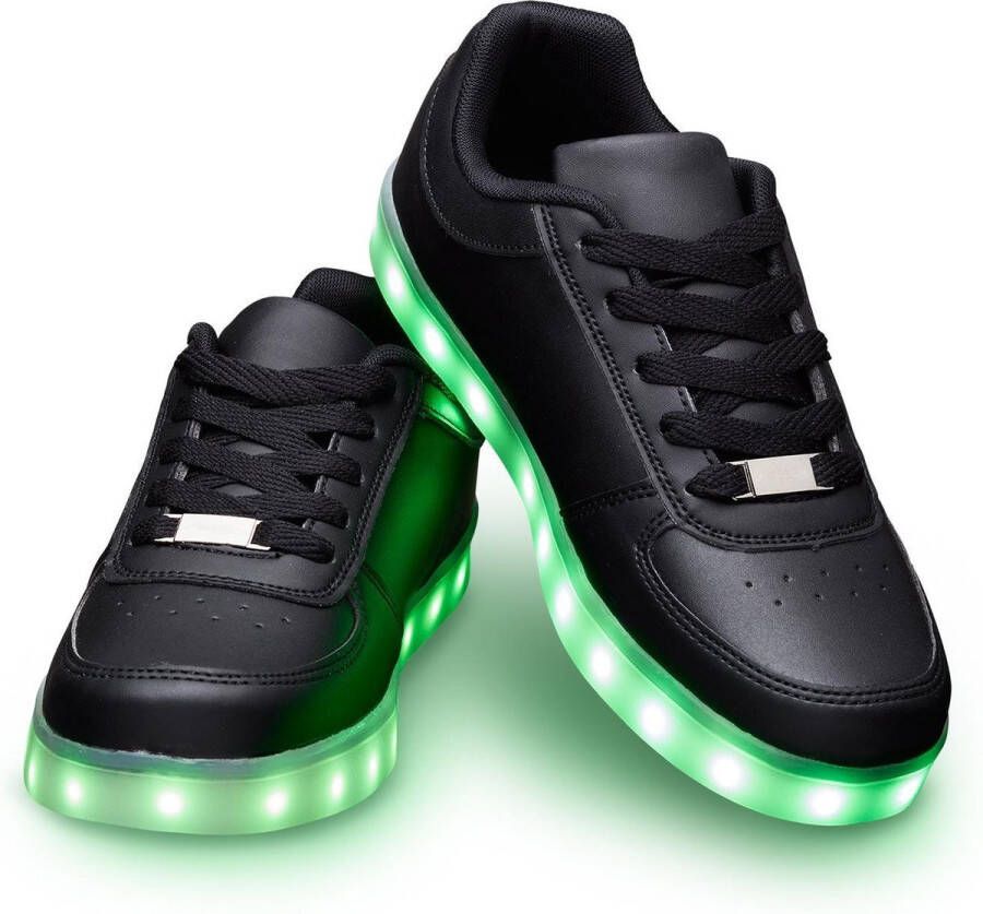 Ledschoenen.nl Schoenen met lichtjes Lichtgevende led schoenen Zwart