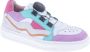 LEF Beach Lage sneakers Multi Wit Leer Suede Wijdtemaat Standaard - Thumbnail 1