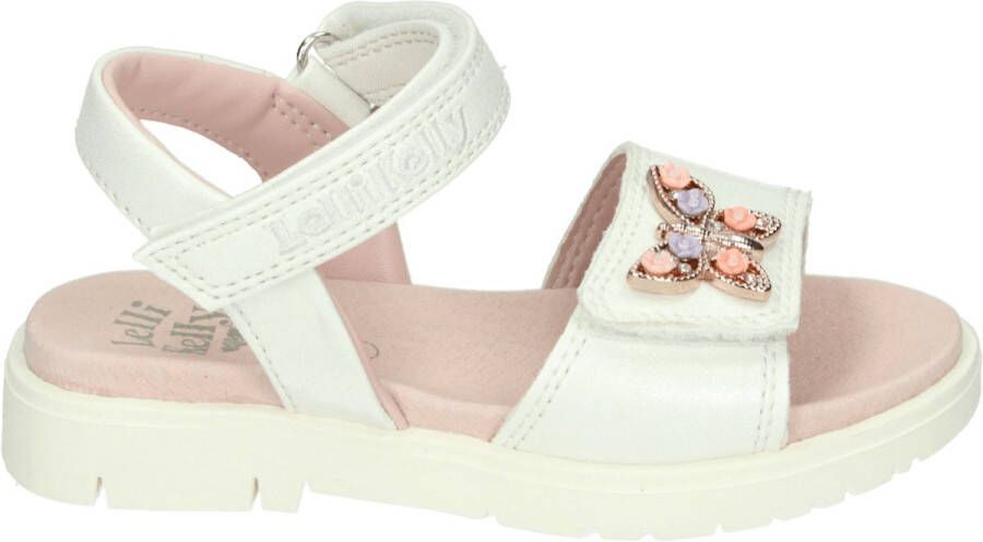 LelliKelly ALICE MeisjesSandalenKindersandalen Wit beige