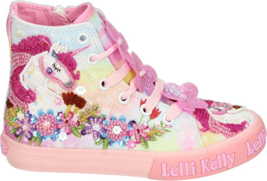 LelliKelly SCARPA UNICORN MID Half-hoog Roze