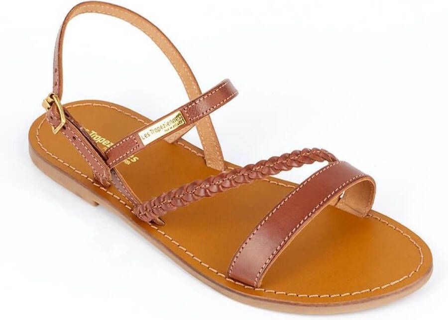 Les Tropeziennes Stijlvolle Platte Sandalen voor Vrouwen Brown Dames