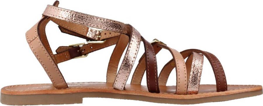 Les Tropeziennes Platte Sandalen met Gespsluiting Brown Dames