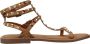 Les Tropeziennes Bruin Leren Sandalen Coralie Model Brown Dames - Thumbnail 1