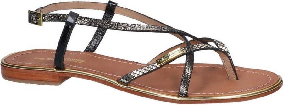 Les Tropeziennes Platte Sandalen met Bandjes Brown Dames