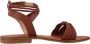 Les Tropeziennes Comfort Gesp Platte Sandalen Brown Dames - Thumbnail 1