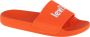 Levi's June Poster S 234221-753-76 Vrouwen Oranje Slippers - Thumbnail 1