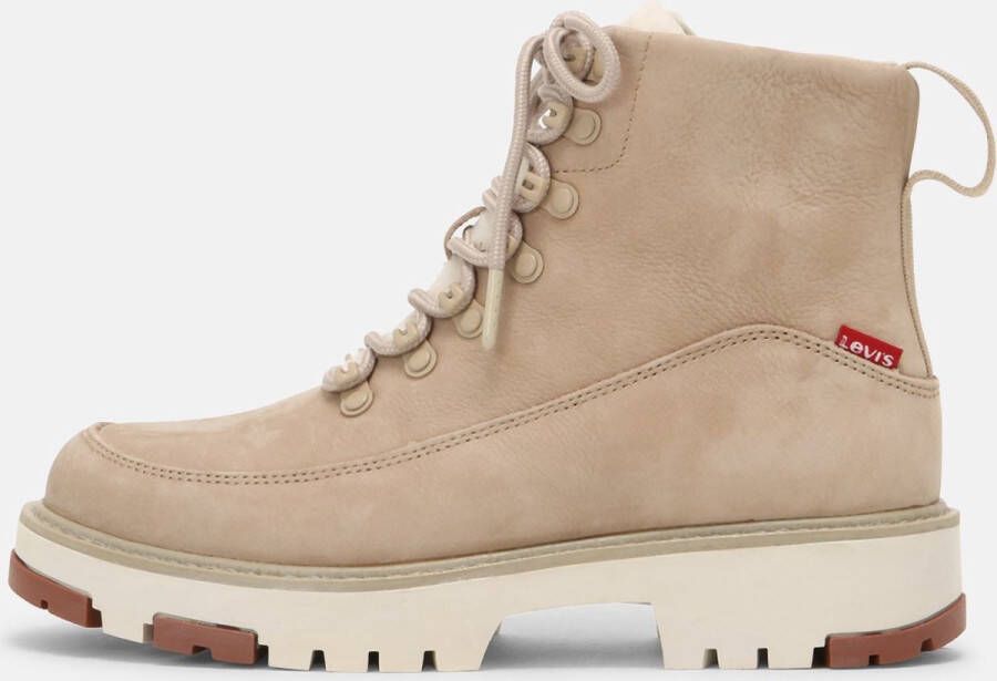 Levi's SOLVI Damesschoenen Veterboots Beige