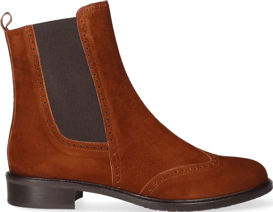 Lilian Dames Chelsea Boots 8146 Hazelnut | Cognac | Suède