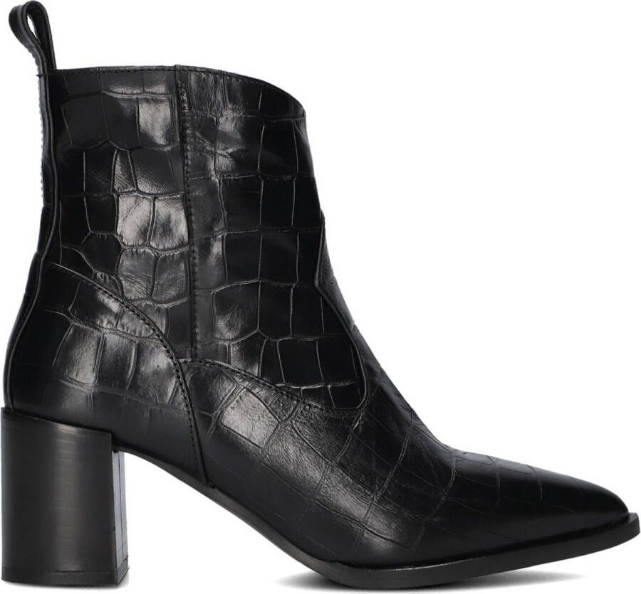 Lina Locchi 30731 Enkellaarsjes Enkelboots met rits Dames Zwart