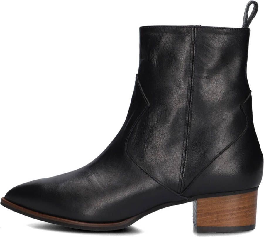 Lina Locchi 3231 Enkellaarsjes Enkelboots met rits Dames Zwart