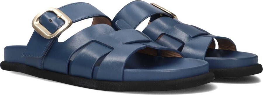 LINA LOCCHI Slippers Dames 765-05 Maat: 42 Materiaal: Leer Kleur: Blauw