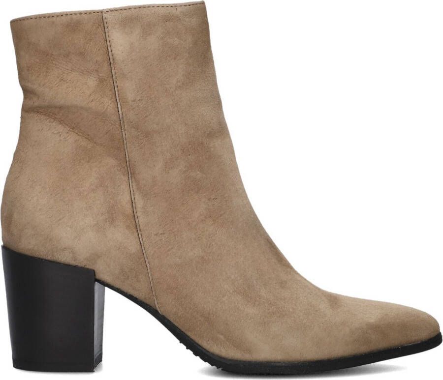 Lina Locchi At 156 Enkellaarsjes Enkelboots met rits Dames Taupe