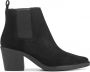 Lina Locchi Chelsea boots Dames Laarzen Damesschoenen Suède Glitter L1207 Zwart - Thumbnail 1