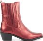 Lina Locchi Cowboylaarzen Dames Laarzen Damesschoenen Leer L1309 Rood - Thumbnail 1