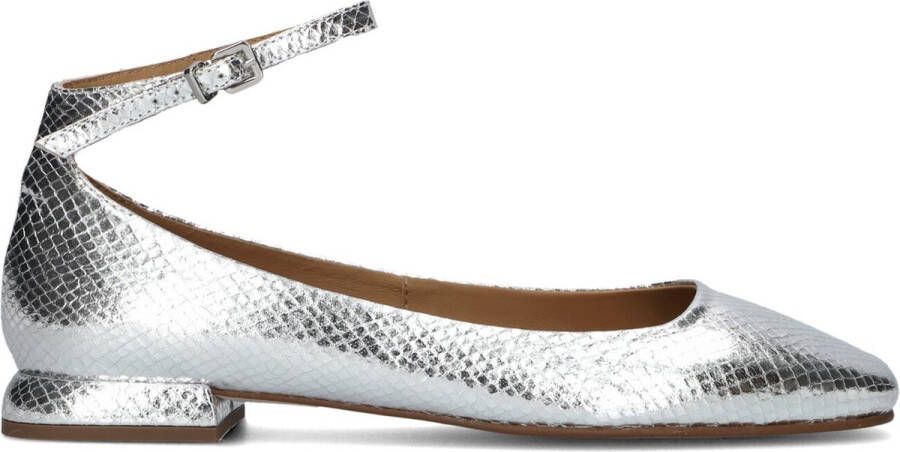 Lina Locchi 14639 Met Pr Ballerina's Ballarina Schoenen Instappers Dames Zilver