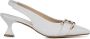 Lina Locchi Dames Pumps Damesschoenen Leer Geen hoogte 2 cm L1276 Ecru - Thumbnail 1