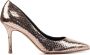 Lina Locchi Pumps Stiletto Dames Damesschoenen Leer Slangenprint hoogte 9 cm L1214 Rose goud - Thumbnail 1