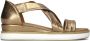 Lina Locchi Gouden Sandalen L1387 Stijlvol Trendy Plateau Yellow Dames - Thumbnail 1