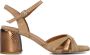 Lina Locchi Chique Sandalen met Blokhak Brown Dames - Thumbnail 1