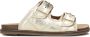 LINA LOCCHI Slippers Dames Led 2 Band Slipper Met Stiksels Maat: 39 Materiaal: Leer Kleur: Goud - Thumbnail 2