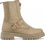 Lina Locchi Enkellaarsjes Dames Laarzen Damesschoenen Nubuck L1160 Zand - Thumbnail 1