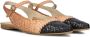 LINA LOCCHI Ballerina Dames Gevlochten Combi Ballerina Met Bandje Maat: 37 Materiaal: Leer Kleur: Beige - Thumbnail 1