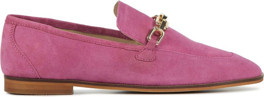 Lina Locchi Instappers Dames Instapschoenen Damesschoenen Suède L1260 Fuchsia