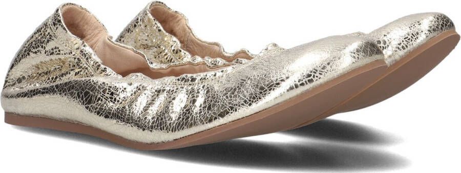 Lina Locchi L1396 Ballerina's Ballarina Schoenen Instappers Dames Goud