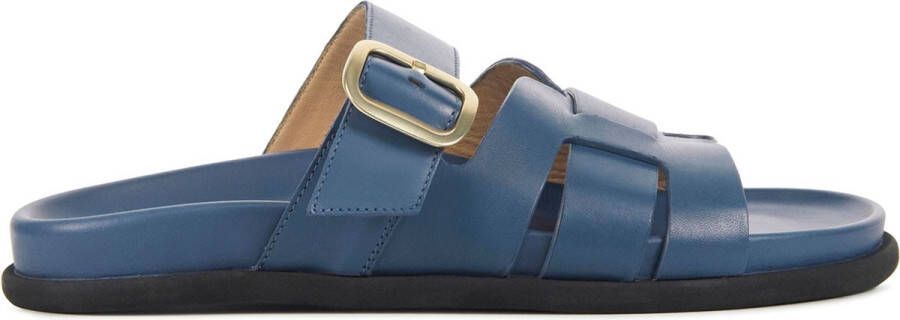 LINA LOCCHI Slippers Dames 765-05 Maat: 36 Materiaal: Leer Kleur: Blauw