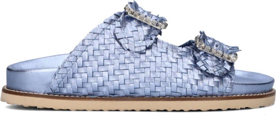 LINA LOCCHI Slippers Dames L1284 Maat: 42 Materiaal: Leer Kleur: Blauw