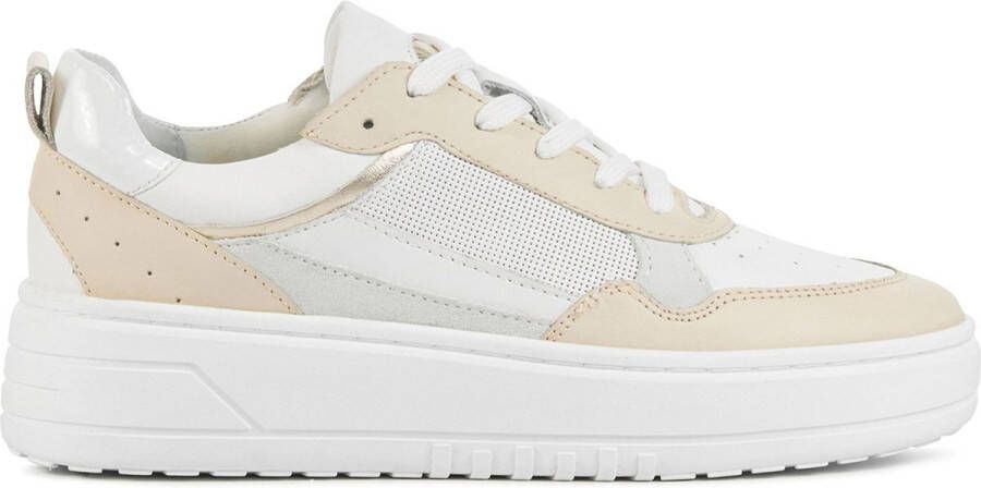 Lina Locchi Sneakers Dames Lage sneakers Damesschoenen Anemone-09 Beige combi