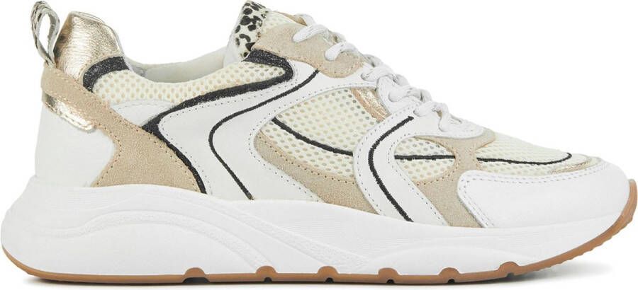 LINA LOCCHI Lage Sneakers Dames Cibel-29 Maat: 42 Materiaal: Leer Kleur: Beige