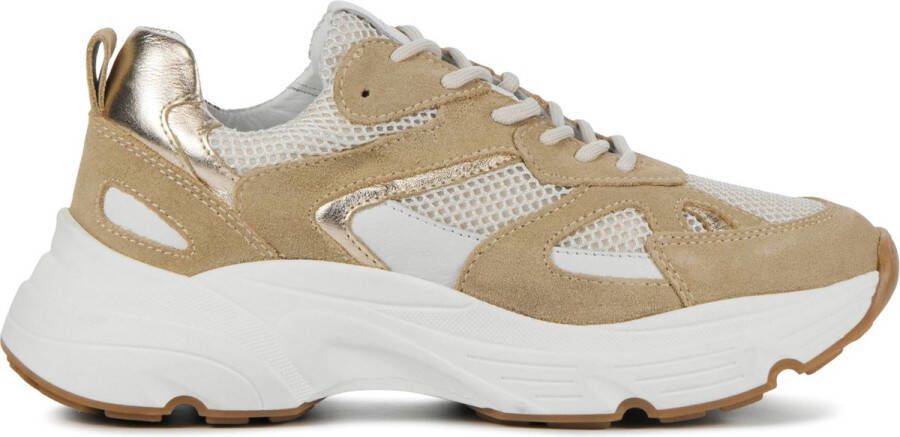 LINA LOCCHI Lage Sneakers Dames L1321 Maat: 42 Materiaal: Suède Kleur: Beige