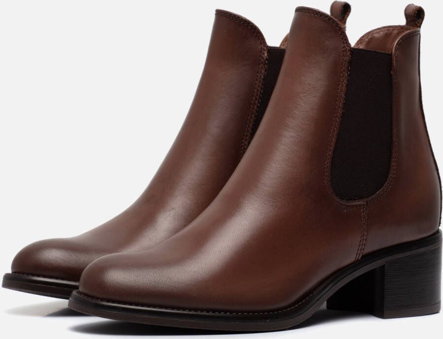 Linea zeta Chelsea boots bruin Leer