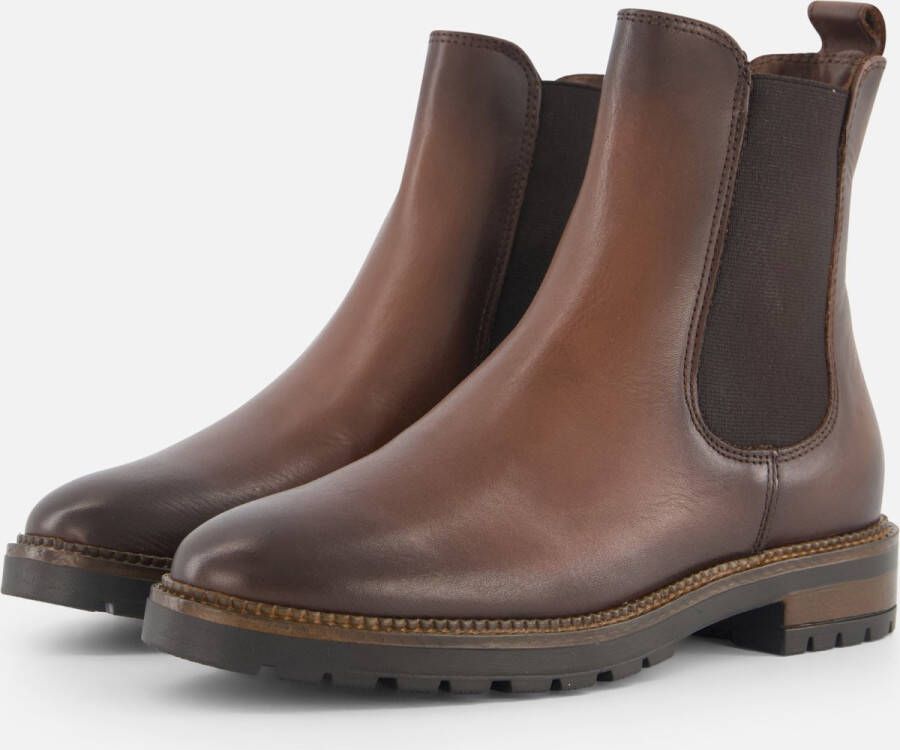 Linea zeta Chelsea boots cognac Leer