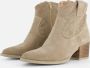 Linea Zeta Enkellaarsjes beige Suede - Thumbnail 2