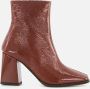 Linea zeta Enkellaarsjes cognac Lak Dames - Thumbnail 1