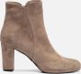 Linea zeta Enkellaarsjes taupe Suede 182608 Dames - Thumbnail 1